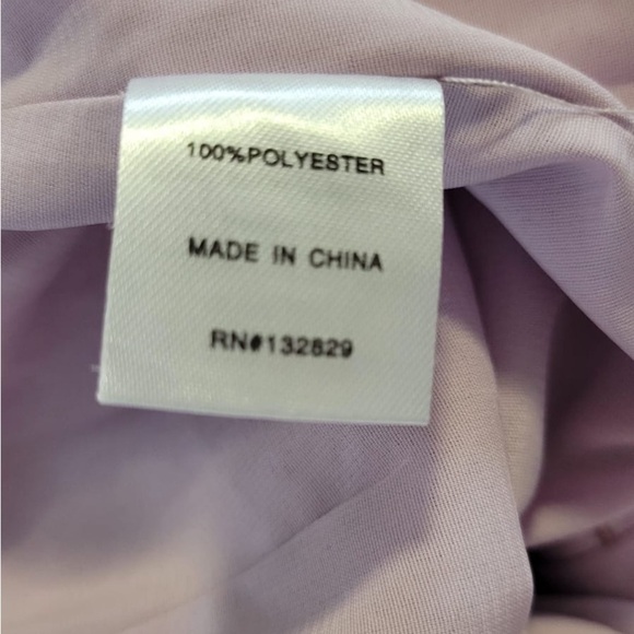 SUPER DOWN Revolve Lilac Gown Front Slit Spring Wedding Brides Maid Dress Sz XS - Picture 4 of 7